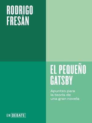 cover image of El pequeño Gatsby